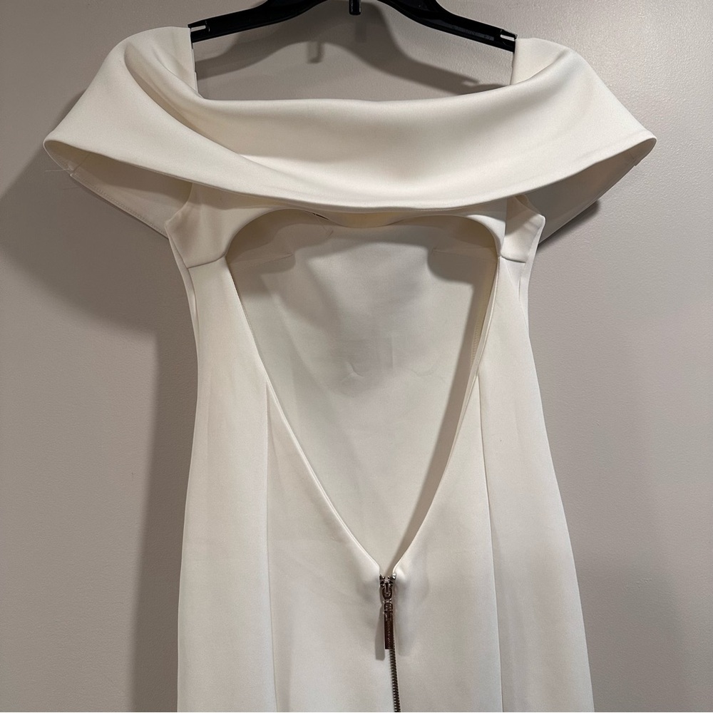 BRONX & BANCO White/Ivory Montreal Mini Off Shoulder Cut Out Back Bridal US 2 - Picture 7 of 16